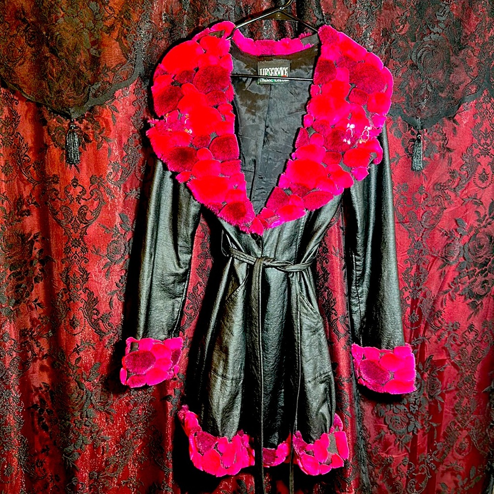 1990’s, Lip Service fur and pleather coat